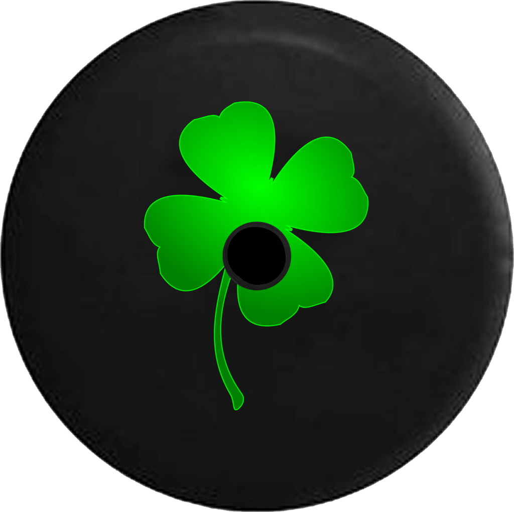 Jeep Wrangler Jl Backup Camera Day Green Lucky 4 Leaf - Shamrock (1024x1020), Png Download