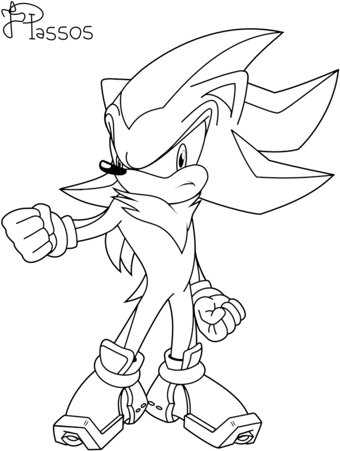 Sonic And Shadow Drawing At Getdrawings - Silver The Hedgehog (752x1063), Png Download