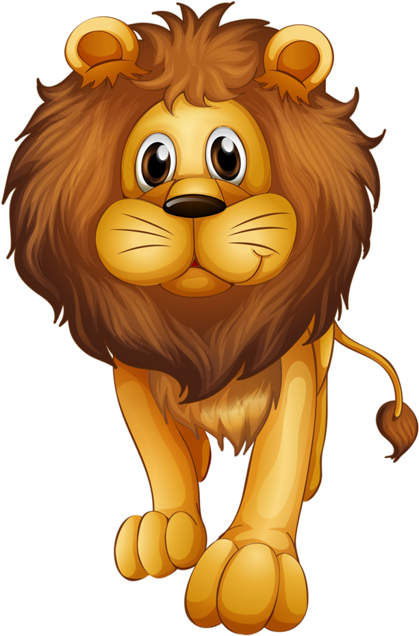 Lions Vector Animated - Clip Art Of Lions (698x1024), Png Download