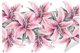 Pink Lily Flowers Isolated On White Background - Lily (400x400), Png Download