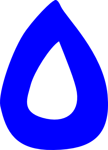 Blue Tear Clip Art - Clip Art (426x592), Png Download