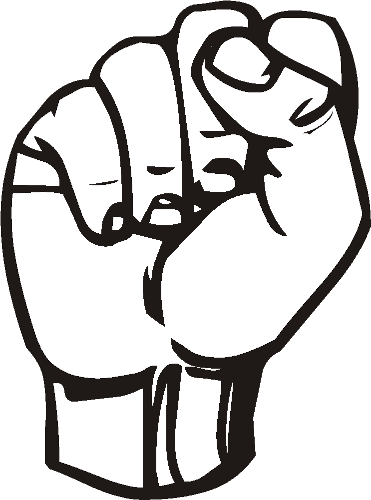 Clip Arts Related To - Sign Language S Transparent (444x598), Png Download