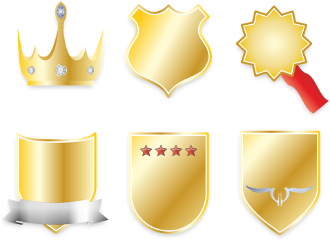Crown,coat Of - Coat Of Arms Gold Png (500x365), Png Download