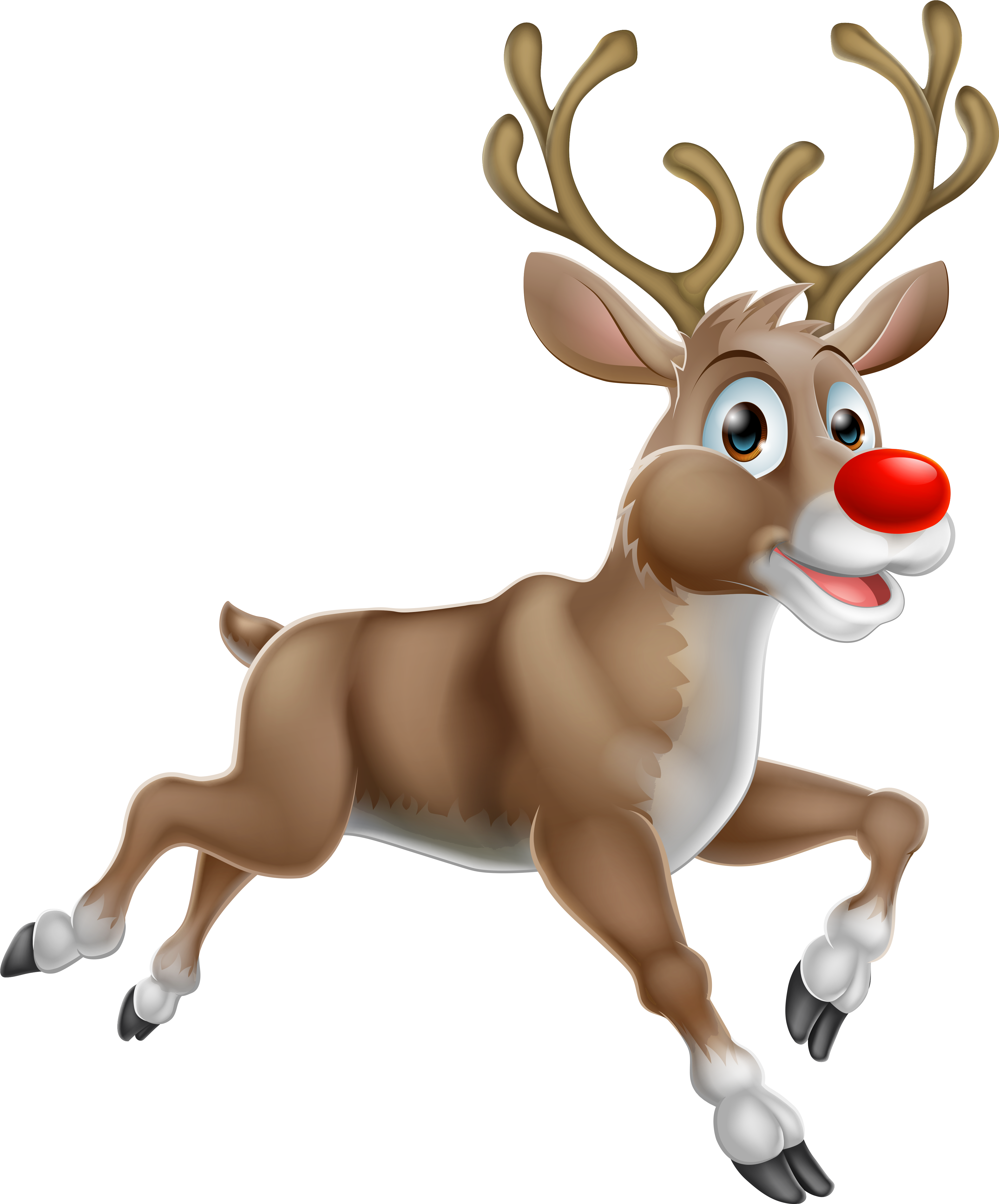 Transparent Christmas Rudolph Png Clipart (4273x5054), Png Download