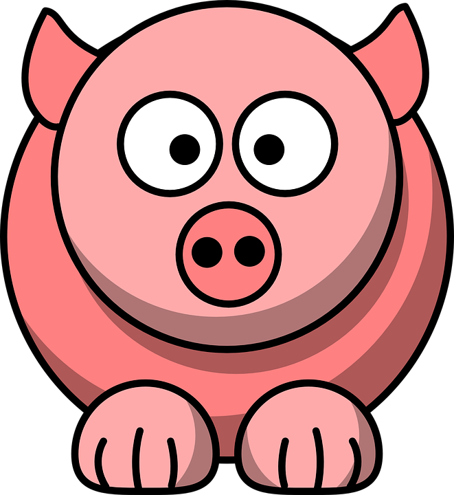 Custom Pink Pig Cartoon Throw Blanket (661x720), Png Download