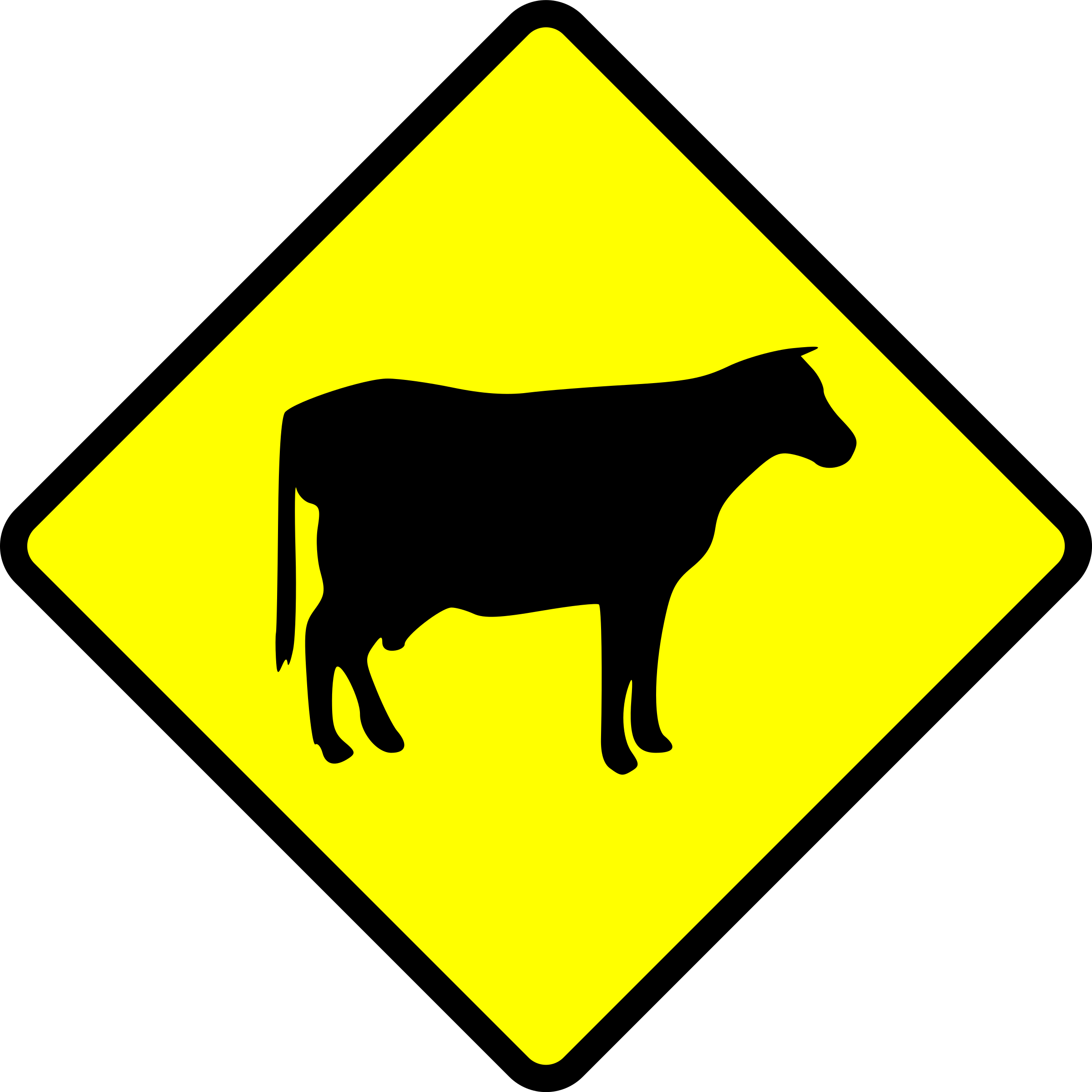 The Editing Of Traffic Signs - Senales De Transito Animales (600x600), Png Download