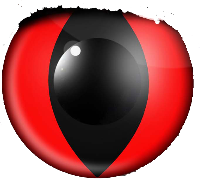 Cat Eye Red - Cat (684x619), Png Download