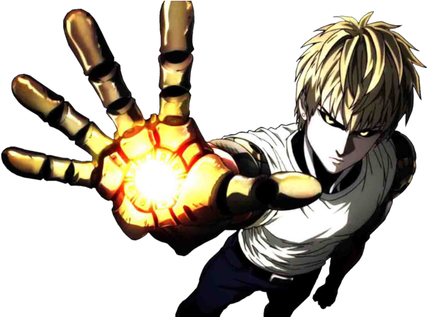 Series, One Punch Man - One Punch Man Genos Png (800x450), Png Download