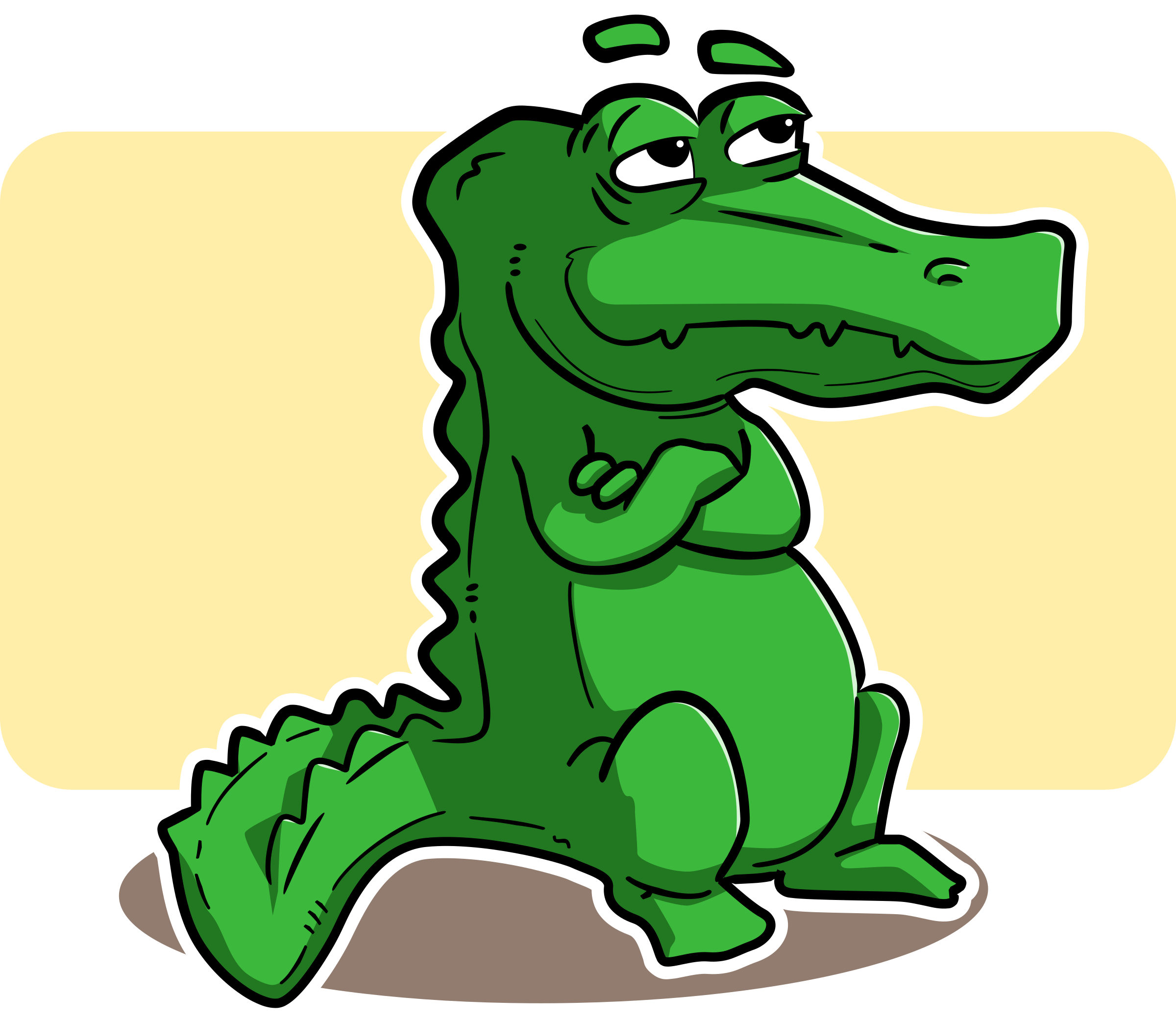 This Free Icons Png Design Of Crocodile (2400x2082), Png Download