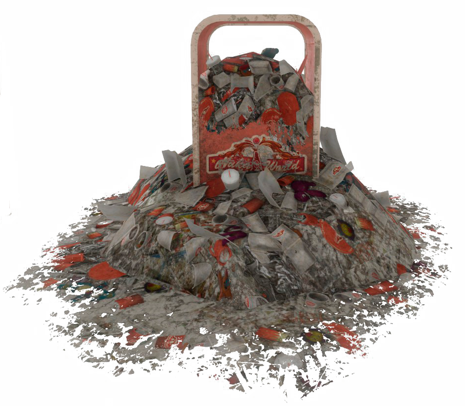 Fo4nw Owerflowing Trashcan - Wiki (942x822), Png Download