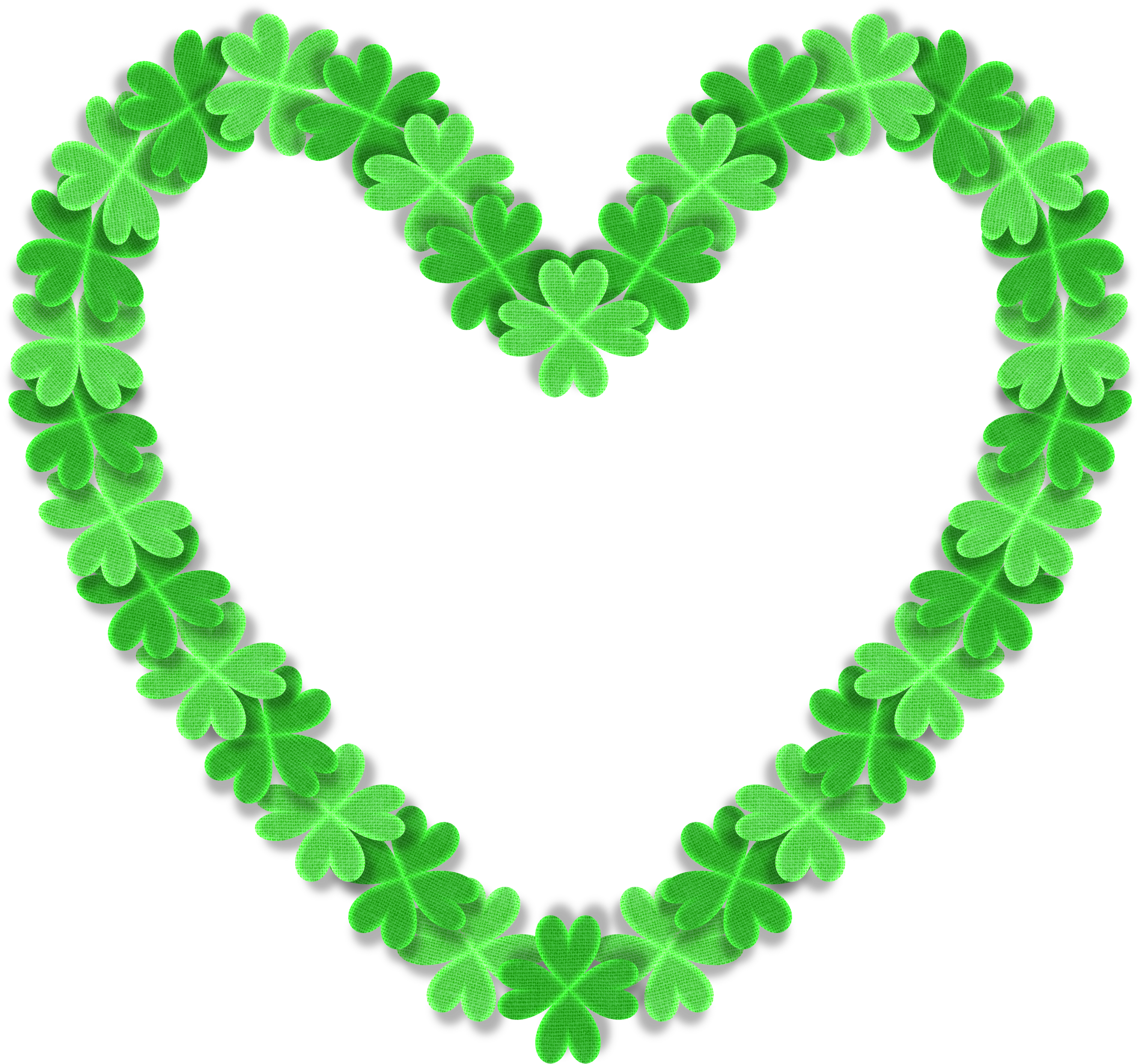 Love 3d Heart Shamrock Clover 1239695 - St Patricks Day Feet (3264x2929), Png Download