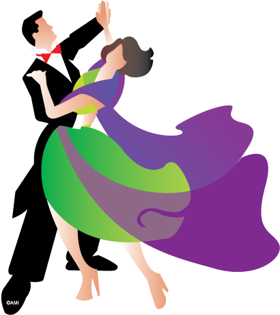 Broadway Clipart Street Dance - Waltz Dance Png (558x555), Png Download