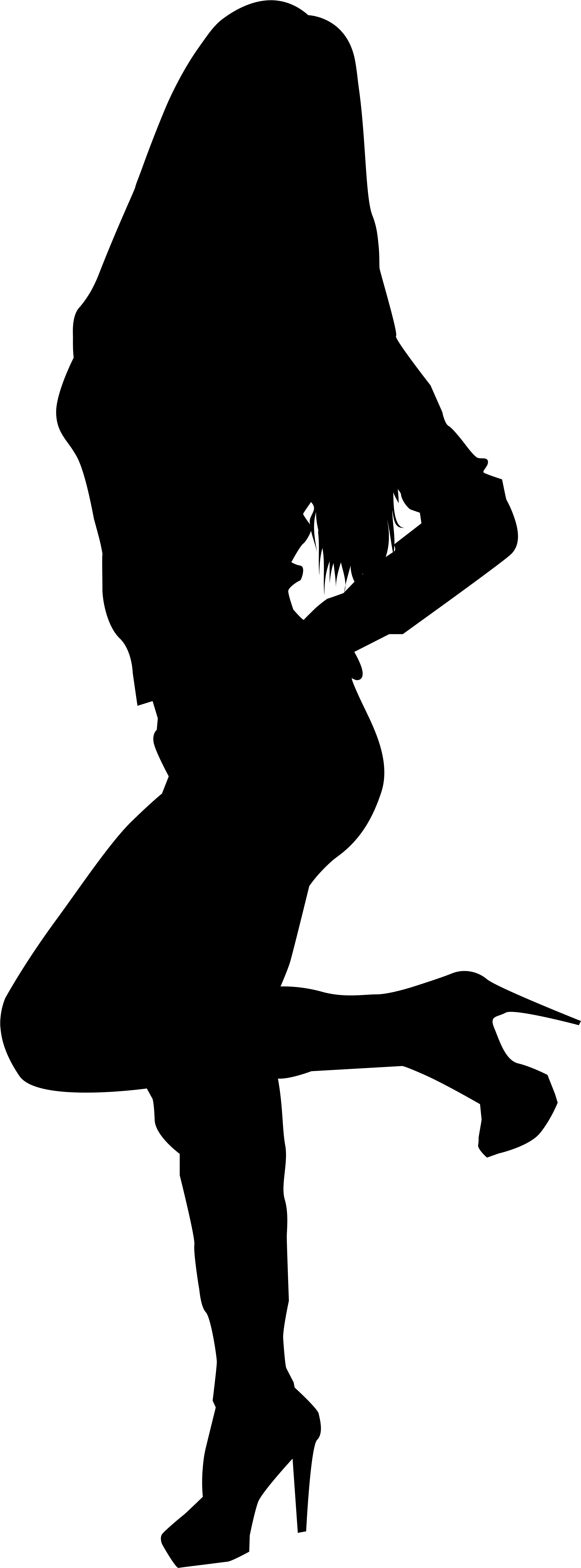 Sexy Lady Silhouette Png (3123x8000), Png Download