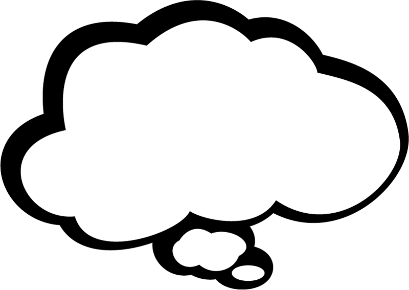 Comics Clipart Bubble - Comic Book Thought Bubble Png (800x567), Png Download