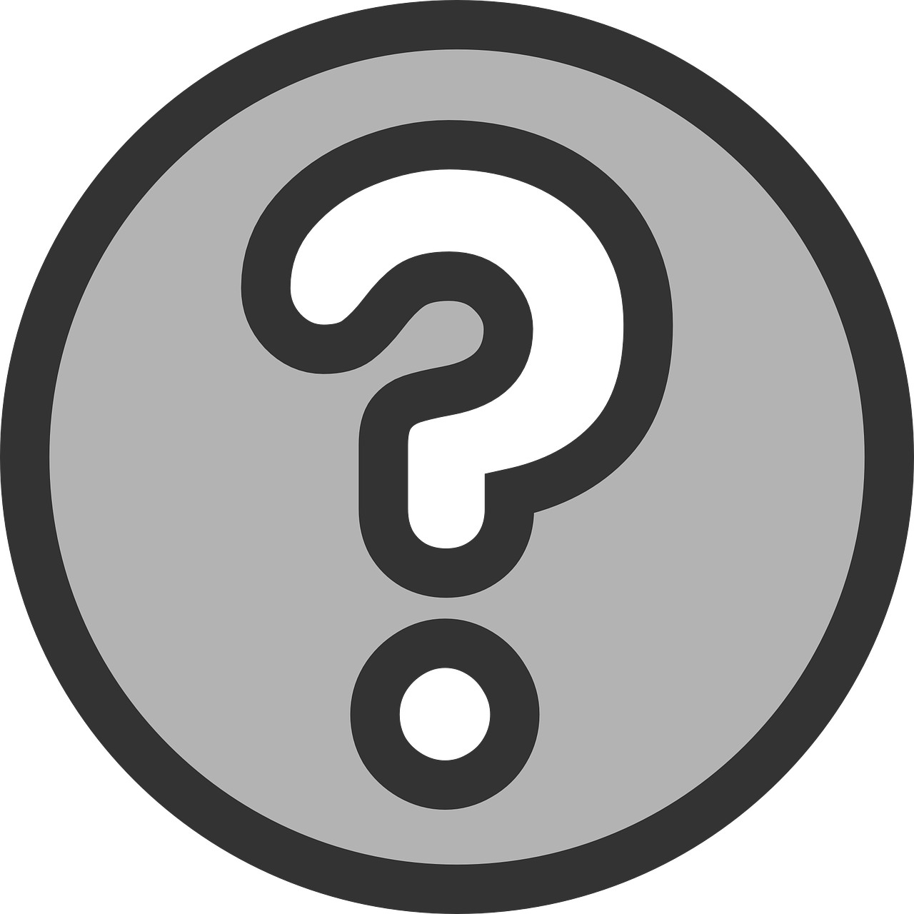 Png Freeuse Library Smiley Face Mark Group With Clipartfest - Question Mark Circle Png (1280x1280), Png Download