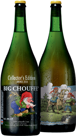 Big Chouffe Col V2 - Big Chouffe Magnum 1.5 Lt (318x480), Png Download