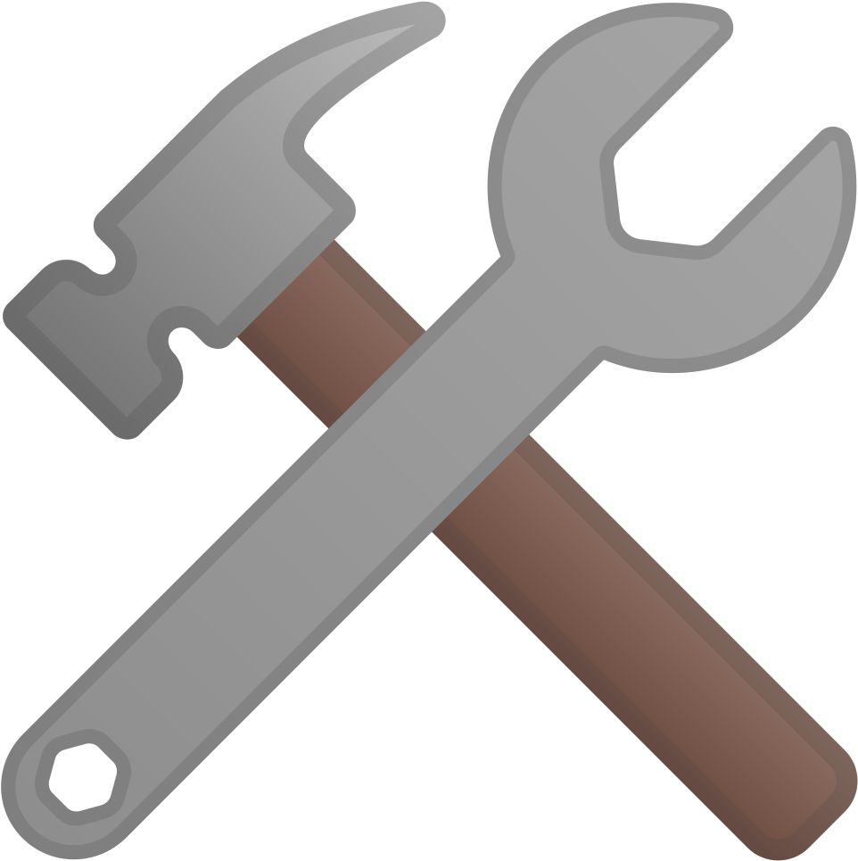 Hammer And Wrench Icon - Hammer And Wrench Emoji (1024x1024), Png Download