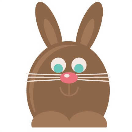 Chocolate Easter Bunny Svg Cutting File For Scrapbooking - Chocolate Easter Bunny Clipart (432x432), Png Download
