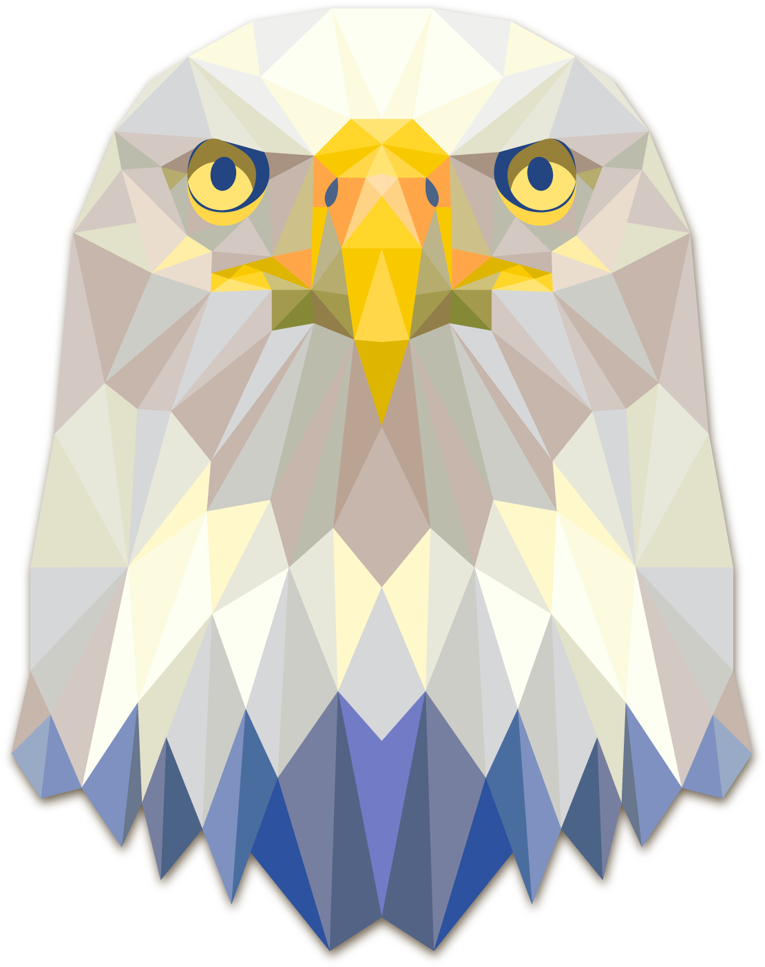Bald Eagle Quality Clipart Png Image 01 1 - Geometric Eagle Head (1119x1413), Png Download