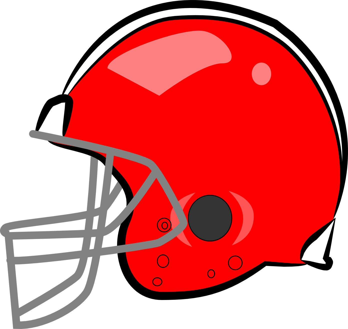 Alabama Football Clipart At Getdrawings - Red Football Helmet Clipart (1391x1316), Png Download