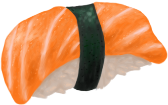 Sushi - Aesthetic Japanese Food Png (500x400), Png Download