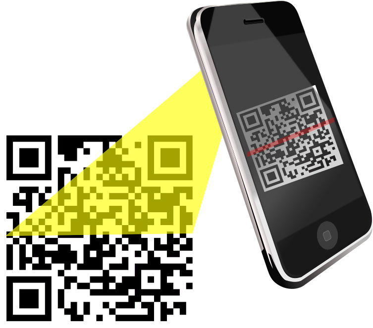 Qr Code Sacan - Scanning Qr Code Png (605x605), Png Download