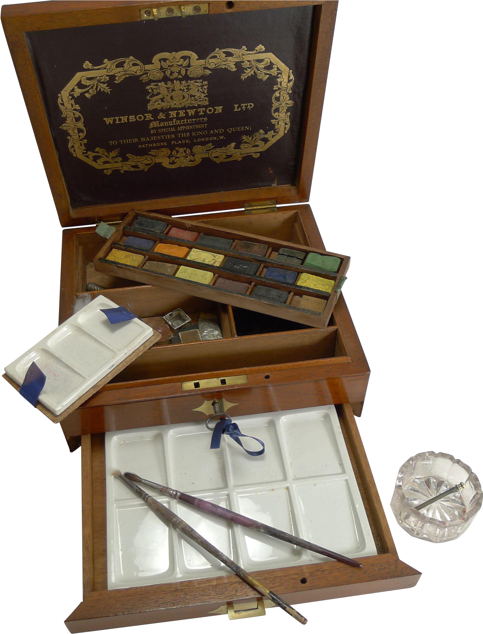 Antique English Winsor And Newton Artist's Watercolour - Watercolor Painting (2048x2048), Png Download