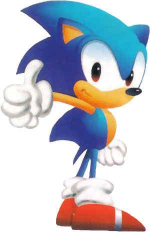 Sonic The Hedgehog Thumbs Up (300x464), Png Download