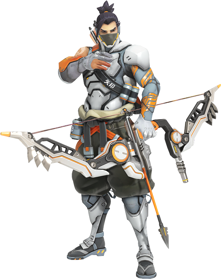 Hanzo Bow Png - Overwatch Hanzo Cyber Ninja (772x947), Png Download