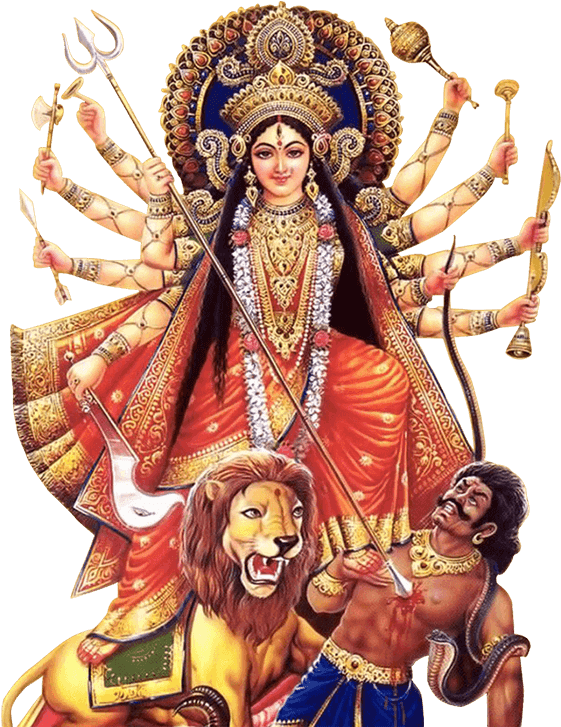 Durga Drawing Durgaji - Durga Ji Png Hd (700x800), Png Download