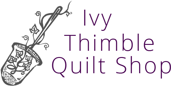 Ivy Thimble Quilt Shop Logo - Logo (650x300), Png Download