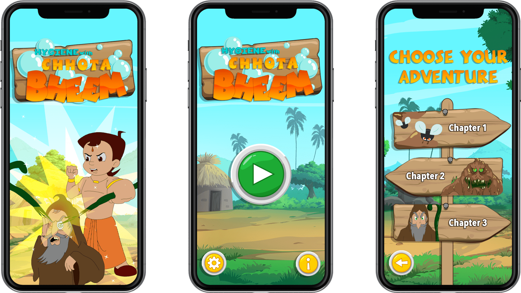 Hygiene With Chhota Bheem - Chhota Bheem (2000x1200), Png Download