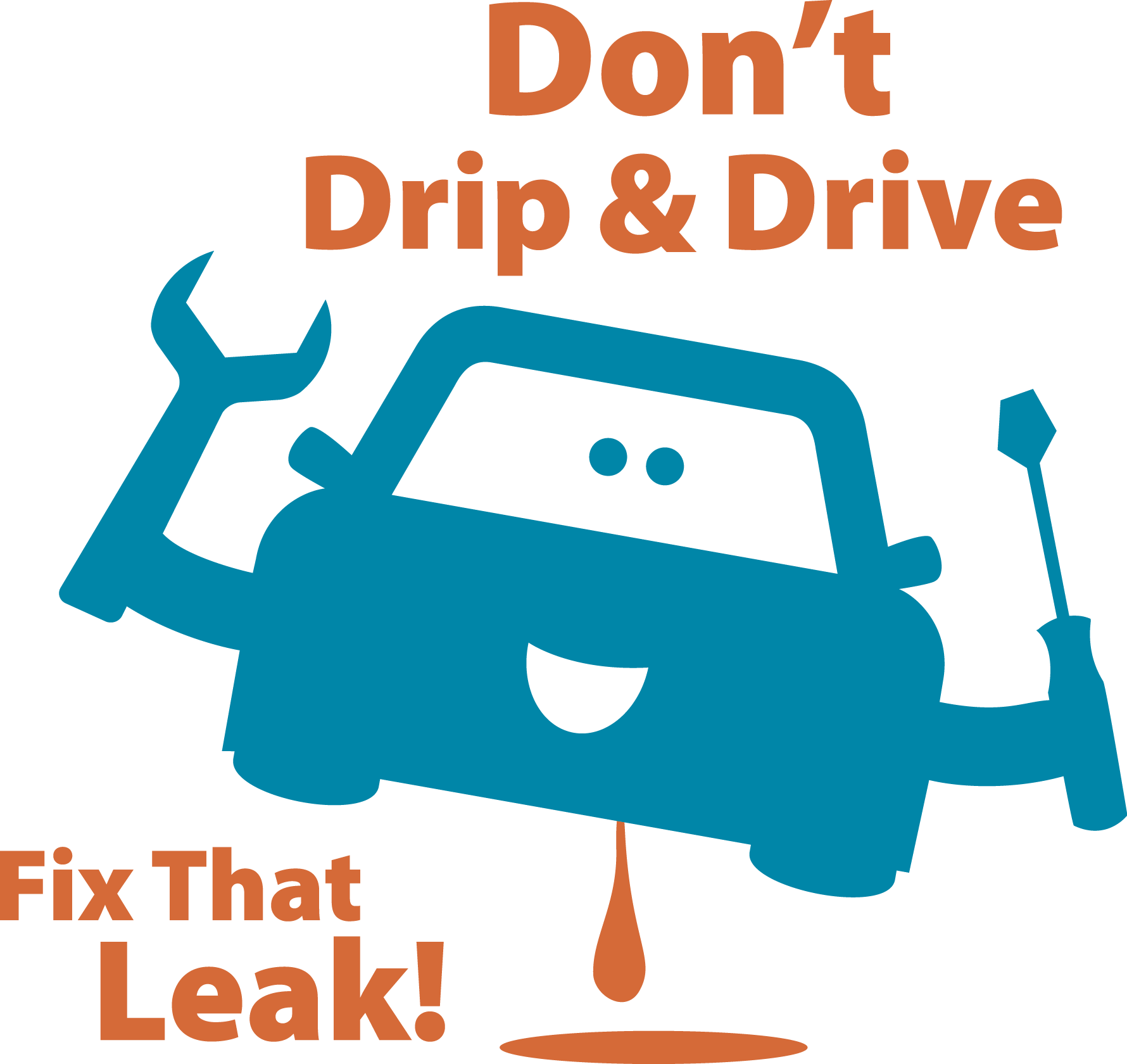 Don't Drip & Drive - Don T Drip And Drive (1780x1680), Png Download