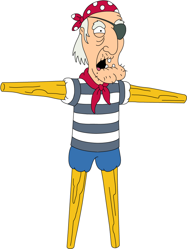 Seamus - Family Guy Pirate (748x988), Png Download