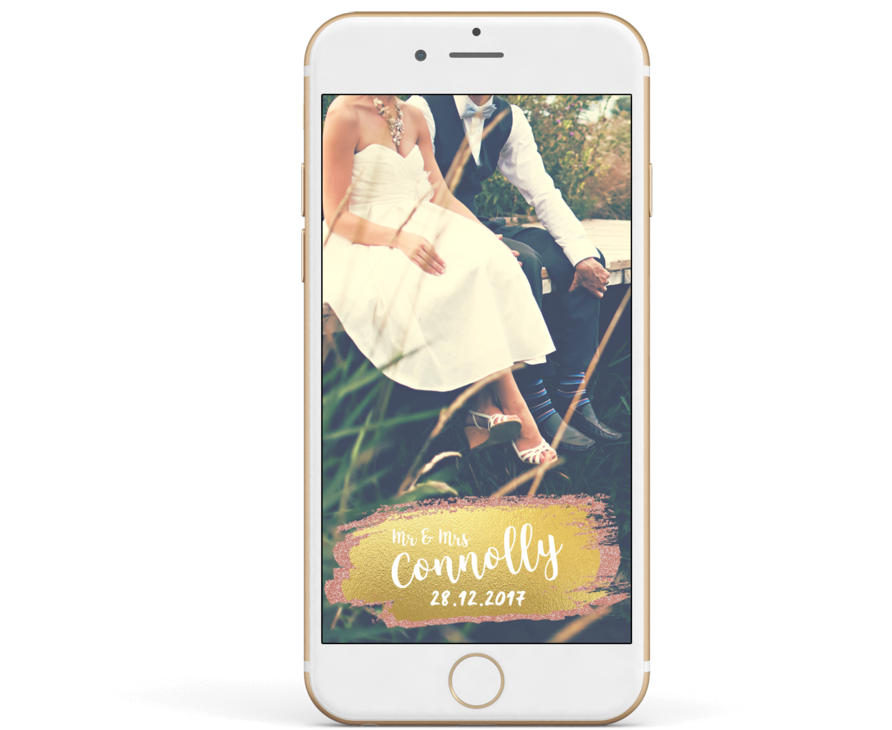 Snapchat Wedding Filter (1000x738), Png Download