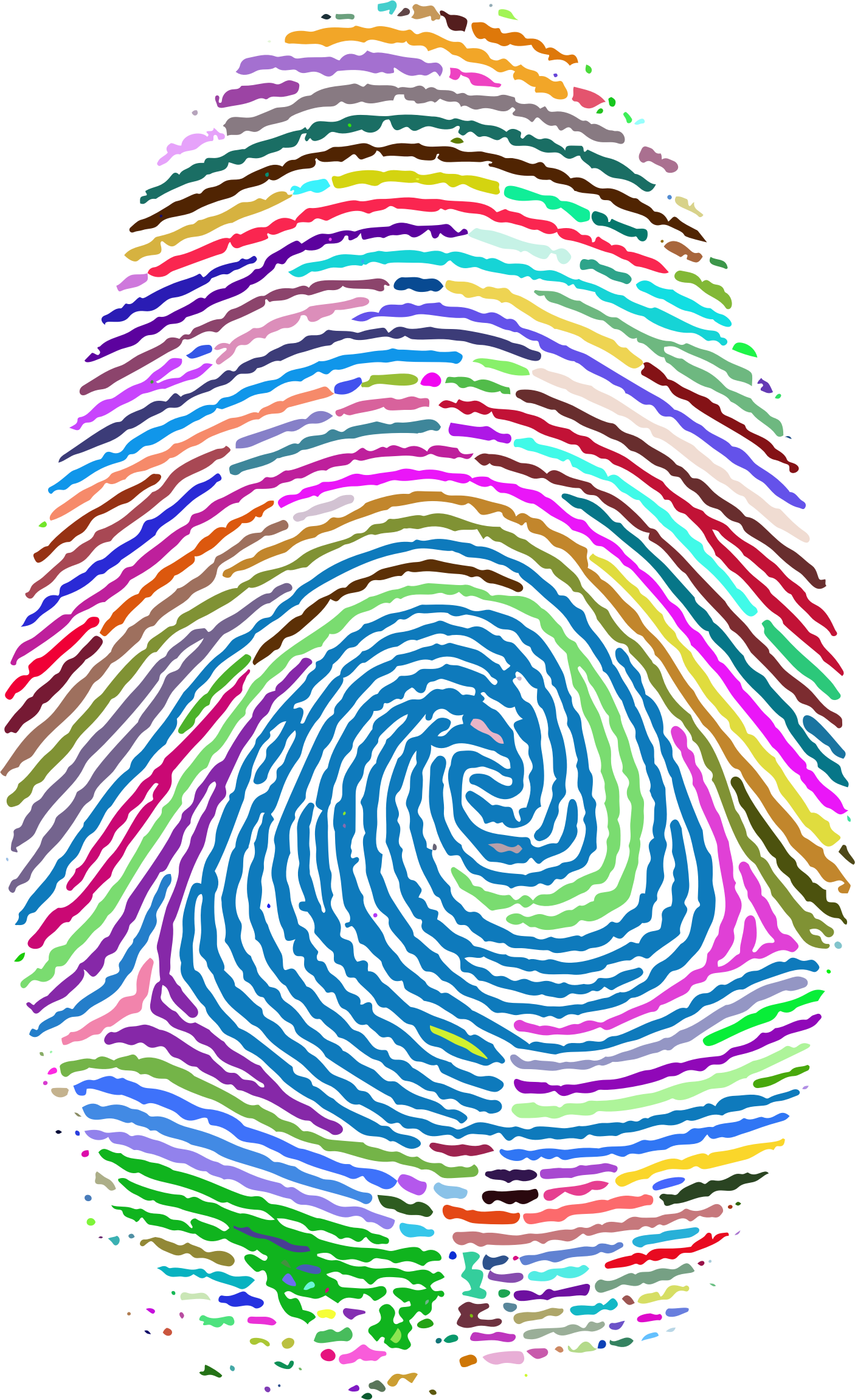 This Free Icons Png Design Of Prismatic Fingerprint (1406x2302), Png Download