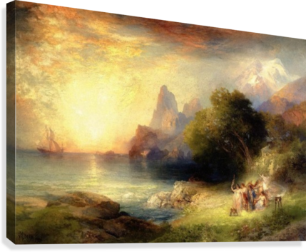 Ulysses And The Sirens Canvas Print - Gallery-wrapped Canvas Art Print 16 X 11 Entitled Ulysses (429x353), Png Download