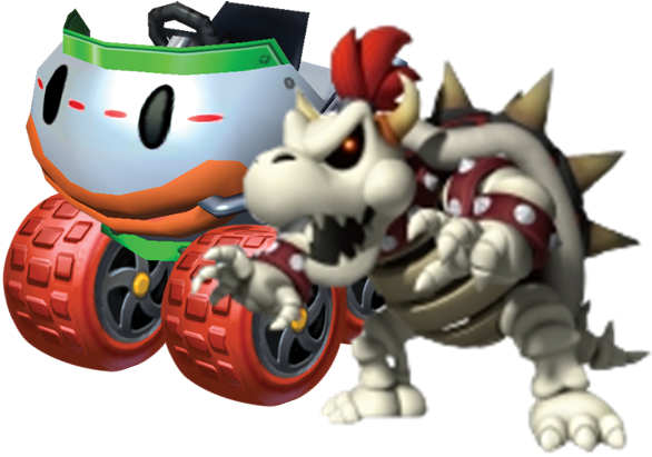 Mkpc Dry Bowser - Mario Characters Bowser (604x472), Png Download