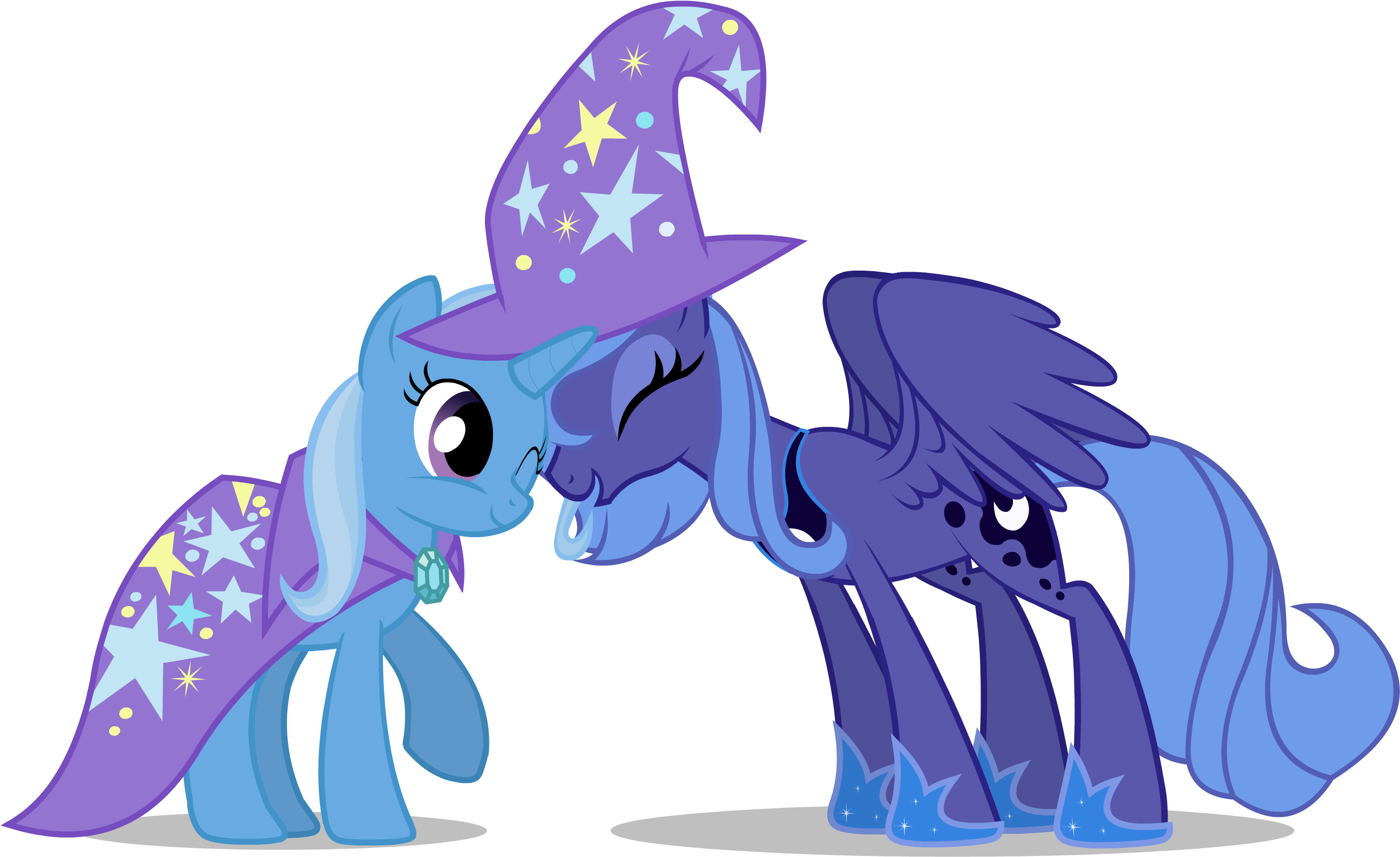 My Little Pony Trixie And Luna - Princess Luna And Trixie (2800x1800), Png Download