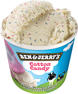 Cotton Candy Single Serve - Ben And Jerry Candy (374x393), Png Download