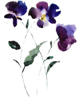 Because I Spend 90% Of My Day Online - Violet Watercolor Tattoo (348x480), Png Download