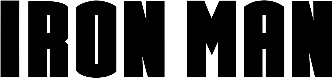 File - 'iron Man' - Svg - Iron Man (1280x427), Png Download