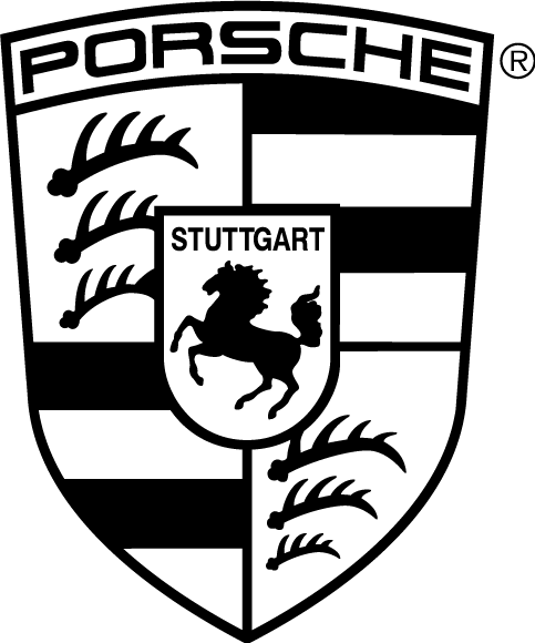 The Porsche Logo - Logo Porsche (483x580), Png Download