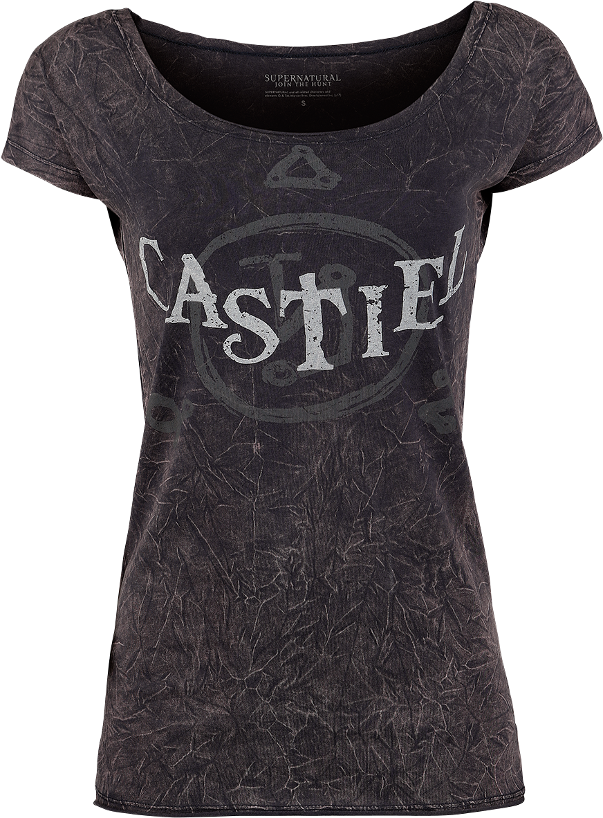 Null Castiel Dark Grey Red T Shirt 365093 Qtgkrgh - Tričko Castiel (888x1200), Png Download