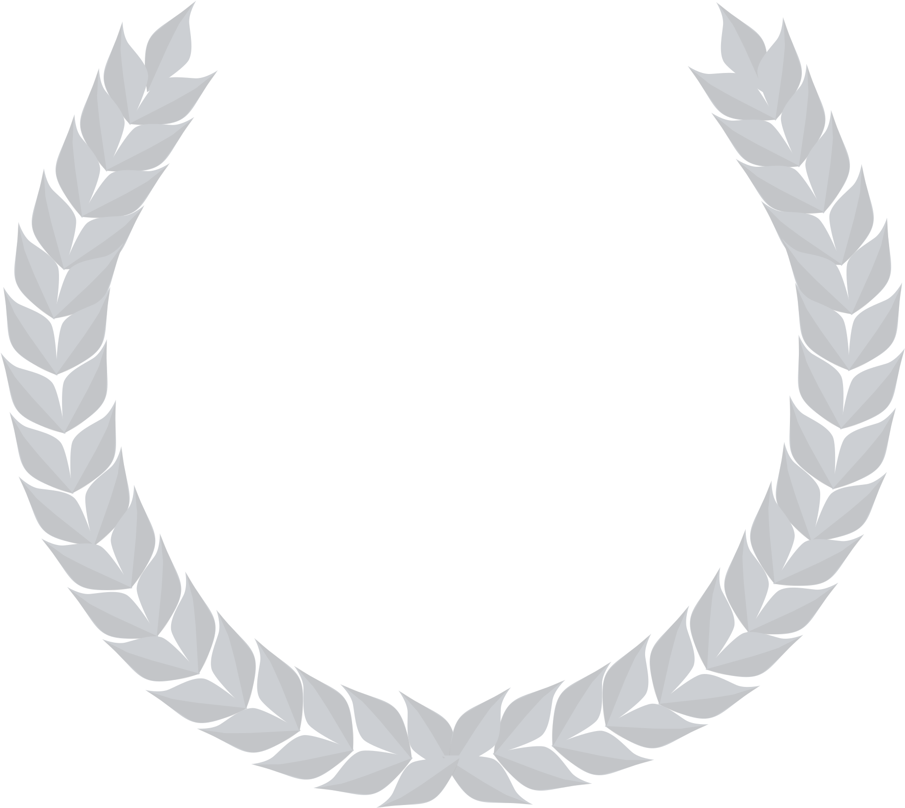 Couronne De Laurier Gris Bleu Blue Gray Laurel Wreath - Logo Mairie De Bangui (1000x918), Png Download