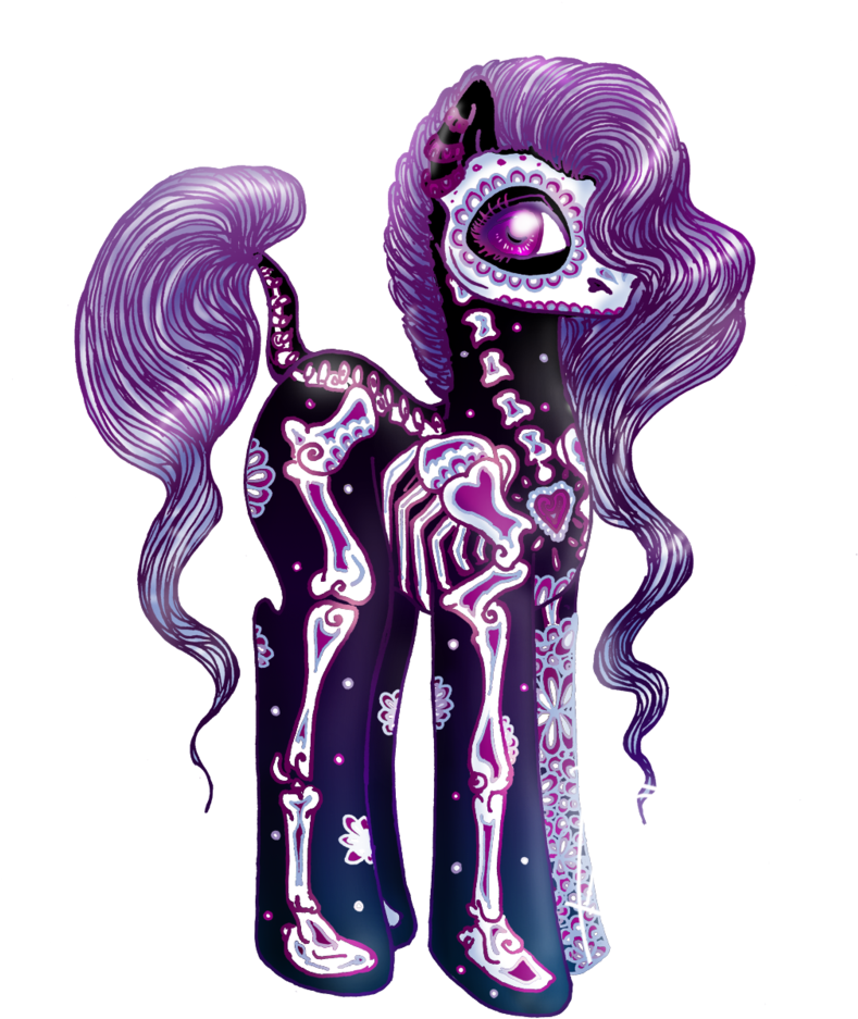 Santa Muerte Adoptable Pony Auction Closed By Magexp - Santa Muerte Cute (800x1010), Png Download