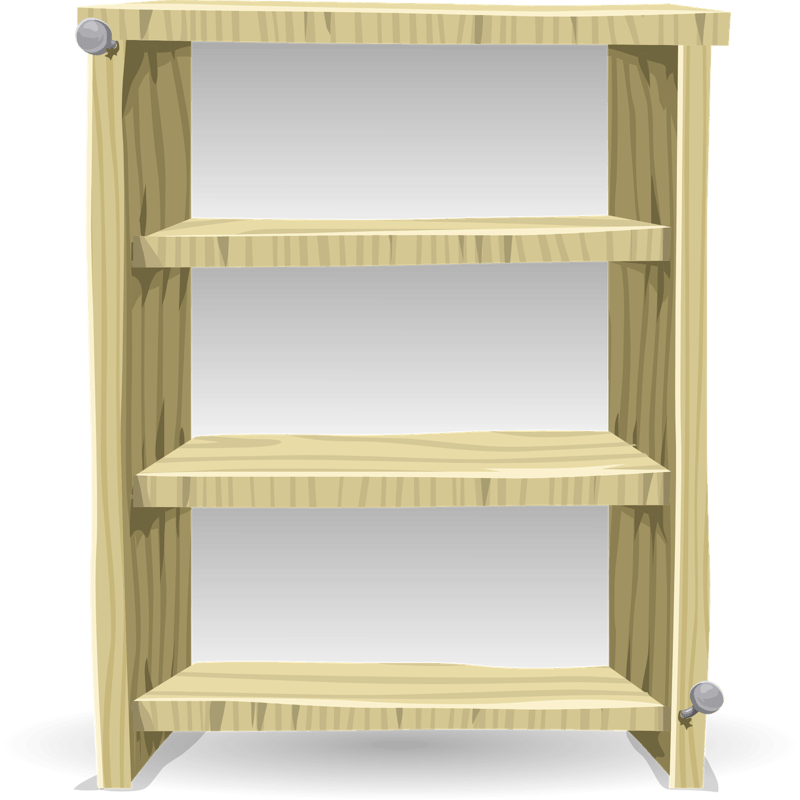 Bookcase Made By Pallet - Bookcase Transparent Background (800x800), Png Download