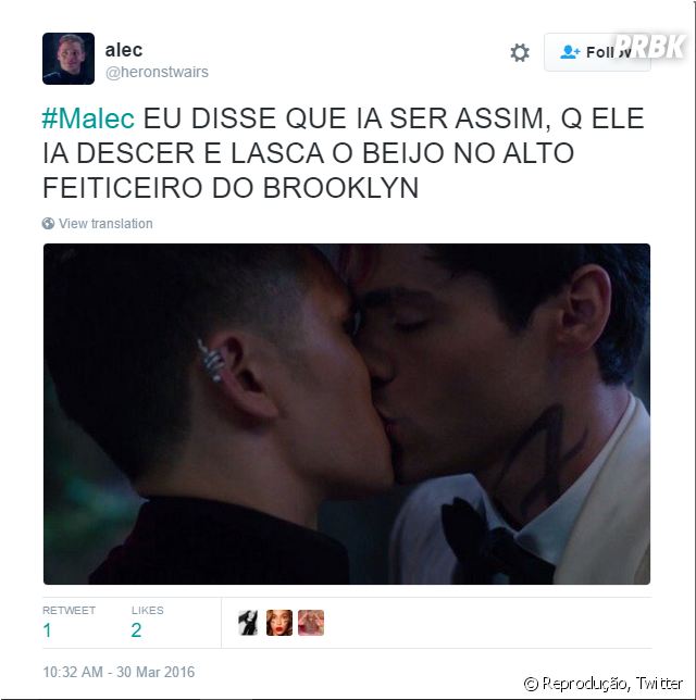 , Fãs Comemoram Primeiro Beijo De Magnus - Beijo Alec E Magnus (950x643), Png Download