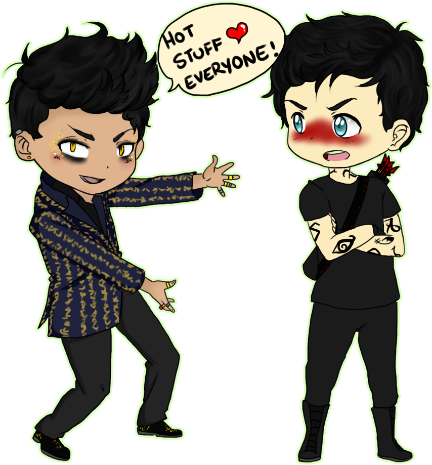 Magnus Bane & Alec Lightwood - Alec I Magnus (1000x938), Png Download