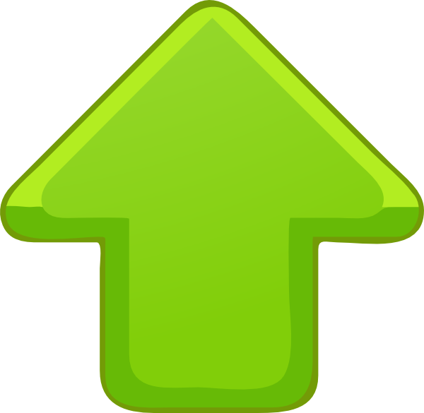 Arrow Clipart Windows - Green Up Arrow Icon (600x585), Png Download